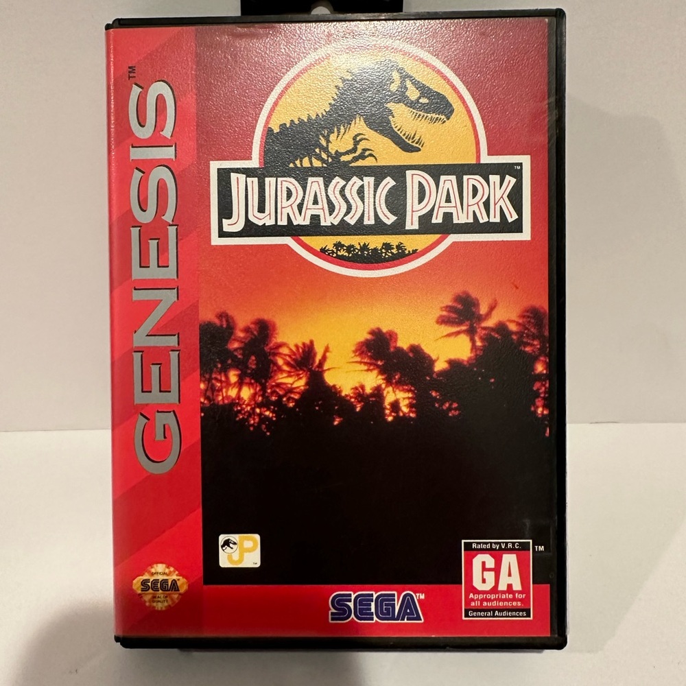 Genesis Jurassic Park Video Game - Black and Red